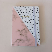 Load image into Gallery viewer, A5 Hard Cover Notebook Pink Marble
