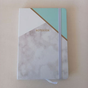 A5 Hard Cover Notebook Green Marble