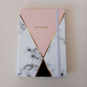 A5 Hard Cover Notebook White Marble